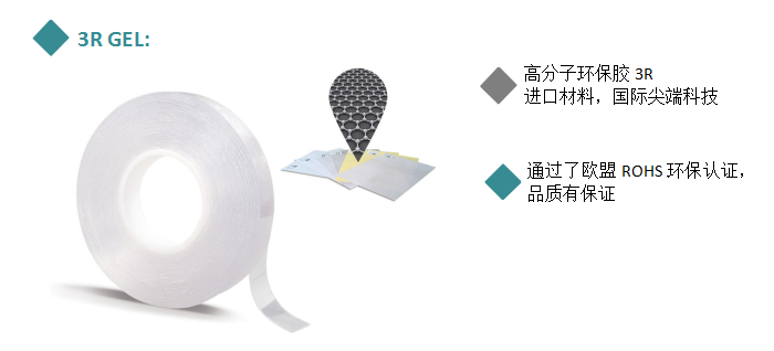 納米無痕膠帶3rgel